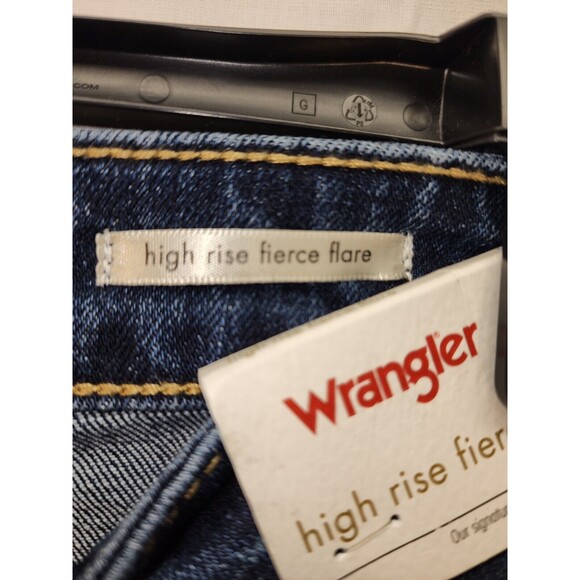 Wrangler Jeans Womens Size 16 High Rise Fierce Flare Denim Medium Washed Modern - Picture 4 of 11